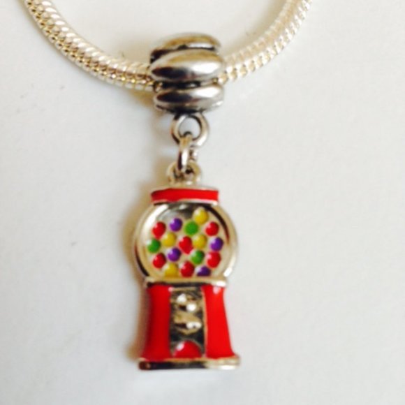 Charm Tastic Jewelry - GUMBALL MACHINE Dangling Charm Bead For European Style Charm Bracelets